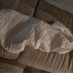 White Quilted Crib Liner Bedding